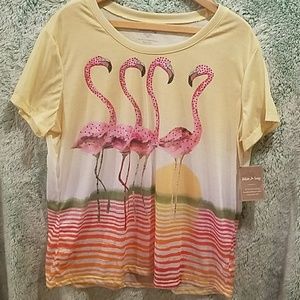 Crazy flamingo shirt!!